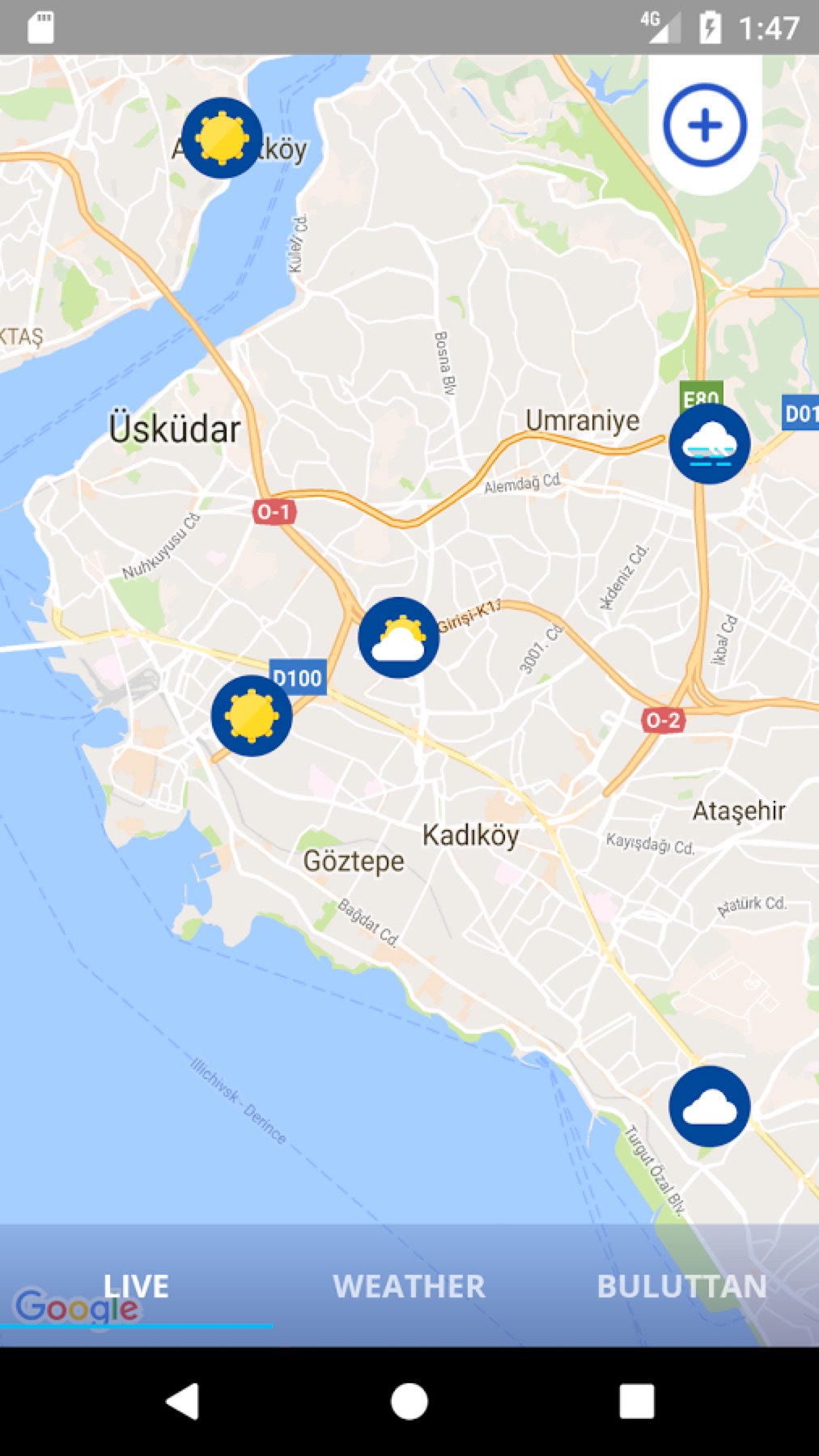 Buluttan reporting map