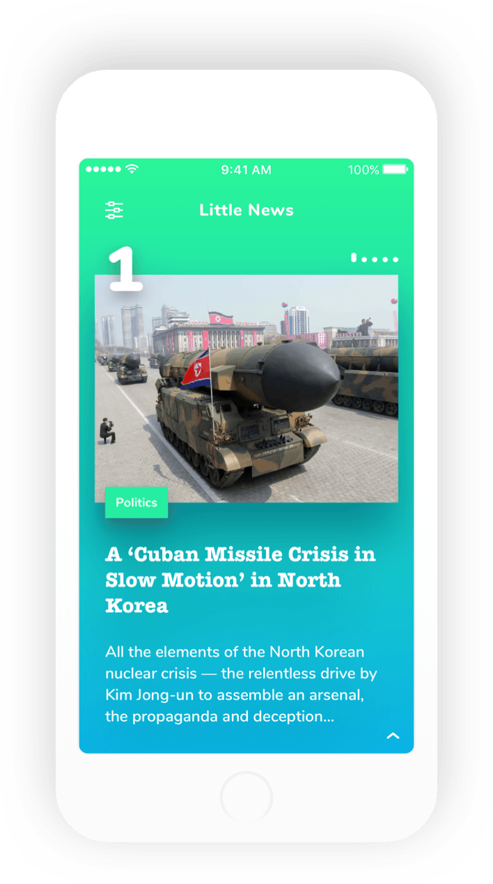 Little News iOS News detail mockup